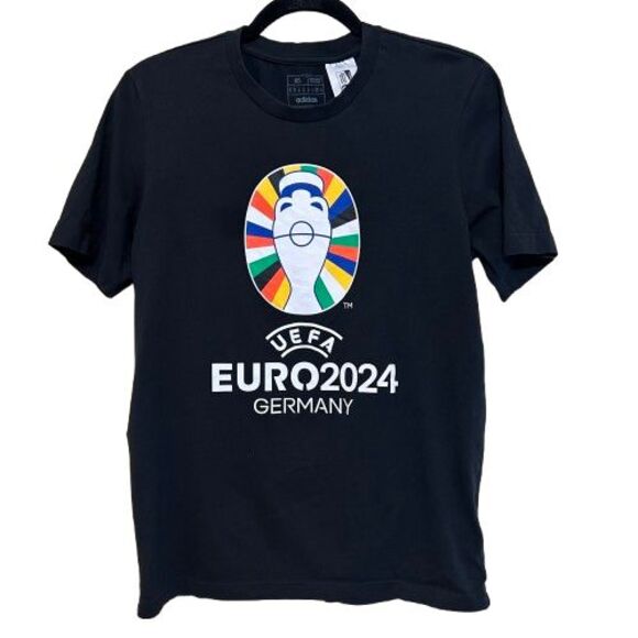 Adidas UEFA Euro 2024 Germany T-Shirt Adult Size XS Navy Blue Soccer Graphic T - Picture 1 of 5
